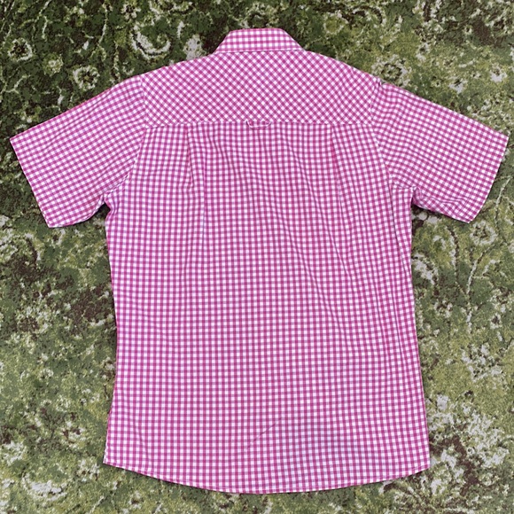 Spieth & Wensky Hot Pink Gingham Men’s Buttondown - Picture 2 of 6